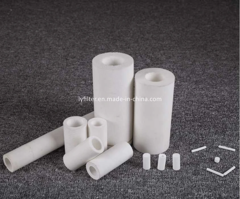 Round Wheel Medical Use Sintered Microporous Polyethylene PE Air Oxygen Foamer Filter for Humidifier Bottle Accessories