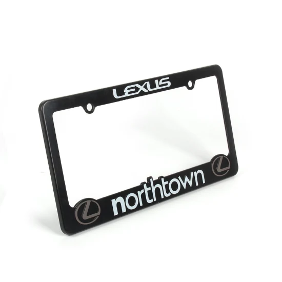 Custom Logo ABS Metal Car Number Plate Frame Auto Accessories License Plate Frame